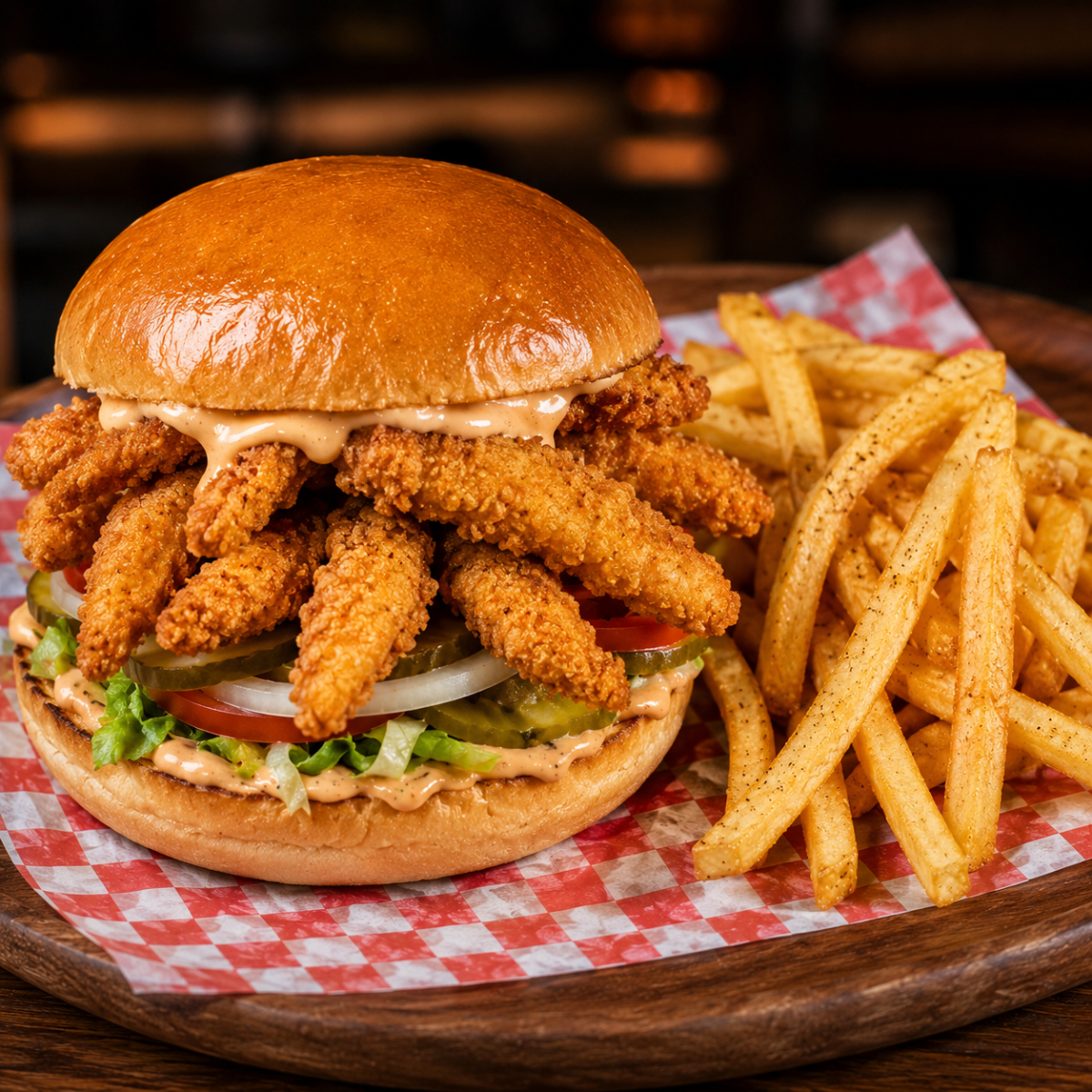 Hamburguesa Especial Tender de Pollo